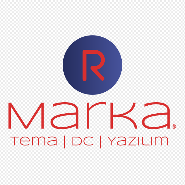 Şeffaf Zemin Kırmızı Kare Logo